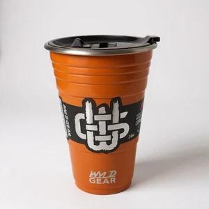 Wyld Gear 24 oz Insulated Stainless Steel Cup/ Tumbler New W/ Lid Rubber Bottom - Picture 1 of 5