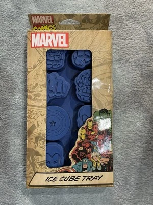 Marvel Comics Heroes Silicone Ice Cube Tray Iron Man Hulk Captain America Thing - Image 1 of 3