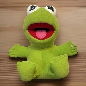 Henson Baby Kermit Frosch grün Plüschtier Stofftier Spielzeug 1987 6,5 Zoll Vintage Muppets - Bild 1 von 15