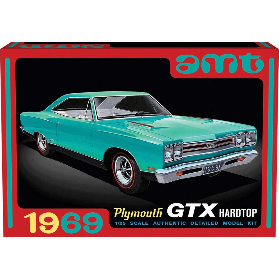 AMT 1483 1 25 1969 Plymouth GTX Hardtop Car Plastic Model Kit