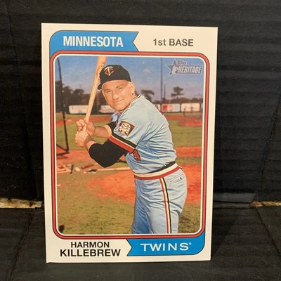 2023 Topps Heritage - 1974 Topps   Oversized Boxtopper Harmon Killebrew #OB-HK - Image 1 of 2