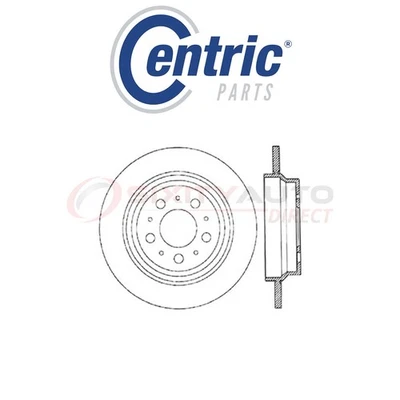 Centric High Carbon Alloy Disc Brake Rotor for 2003-2007 Volvo XC70 2.5L L5 so - Изображение 1 из 4