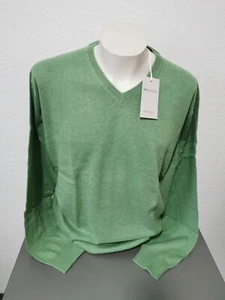 Maglione a V Maica maglione a V taglia XXL 56 verde 100% cotone - Foto 1 di 5
