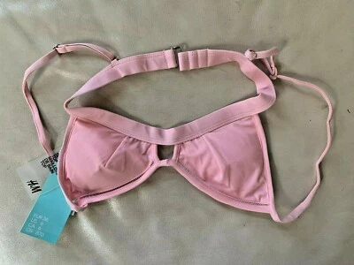 H&M Women's Pink Swimsuit Top Size 6  NWT - Image 1 of 3