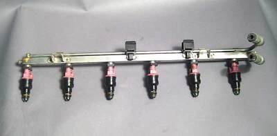 BMW E36 M52 S52 Fuel Rail w Injectors 1996-2000 OEM USED Z3 - Image 1 of 3
