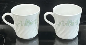 2 Vintage 70s Corelle Callaway Ivy Swirl Coffee Mug Cup 8 oz - Picture 1 of 10