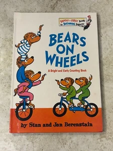 Bears on Wheels Bright & Early Counting Book Dr. Suess Stan & Jan Berenstain Vtg - Picture 1 of 13