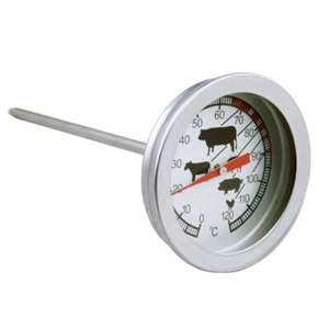 Thermometer Temperature Kitchen Analogue BBQ Food Meat Sliver Accessories - Picture 1 of 18