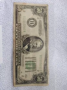 1934 $50 Dollar Bill Federal Reserve Note B11655200 A - Picture 1 of 5