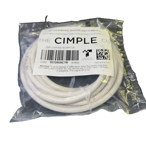 The Cimple CO 12" Feet White Solid Copper Centor Conductor RG6 Coax Cable - Zdjęcie 1 z 2