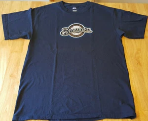 Milwaukee Brewers T Shirt Large 2007 EUC Blue MLB National League INV229  - Picture 1 of 6