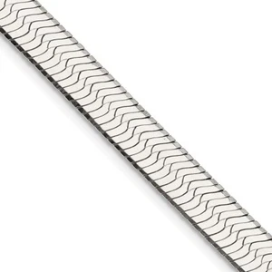 Sterling Silver 8.75mm Magic Herringbone Chain 18" Necklace For Women - Picture 1 of 4