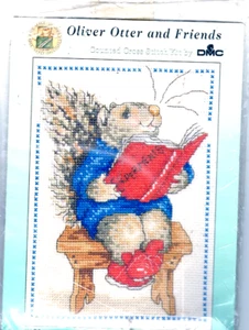 ¡¡REBAJADO!! Kit de punto de cruz contado Sammy Squirrel DMC Oliver Otter & Friends - Imagen 1 de 3