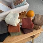 Warmer Casual Wool Socks Solid color Double Needles Knitting Knitting Socks
