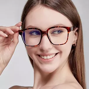 Fashion Anti-blue Light Square Frame Unisex Glasses - Picture 1 of 15