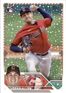 2023 Topps Holiday - Logan Allen RC Cleveland Gaurdians #H46 - Picture 1 of 2