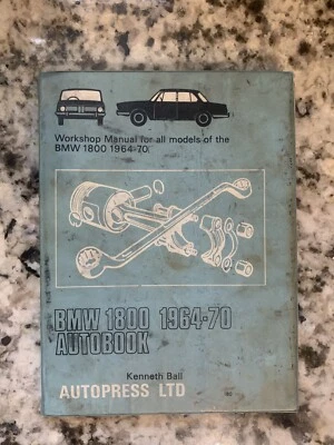 BMW 1800 TODOS LOS MODELOS 1964-70 AUTOBOOK MANUAL DE TALLER 1970 AUTOPRESS LTD Foto 1 de 3