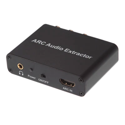 HDMI ARC Audio Adapter Digital to Analog SPDIF Coaxail RCA Converter Extractor - Image 1 of 4