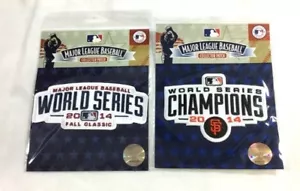 2014 World Series & World Champions Jersey Patch San Francisco Giants Lot of 2 - Picture 1 of 1