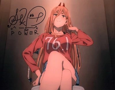 Cartaz fotográfico assinado Sarah Wiedenheft Chainsaw Man 11x14 autógrafo certificado JSA - Imagem 1 de 2