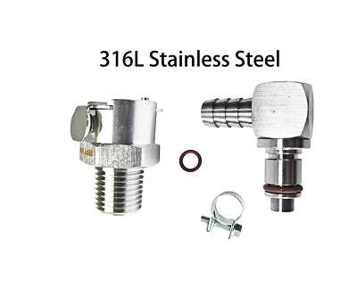 Acoplamiento de desconexión de liberación rápida para manguera de bomba de gasolina y combustible Triumph Foto 1 de 4