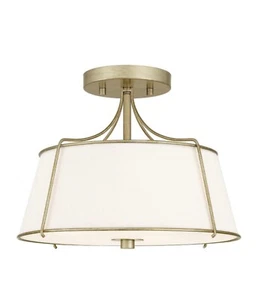 Home Decorators Collection 3-Light Semi Flush Mount Brushed Gold DSHD19547SF - Picture 1 of 2