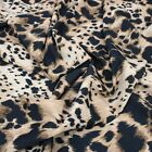 3 Metre Length Dressmaking Cheetah Print Crepe Georgette Fabric 55" Wide