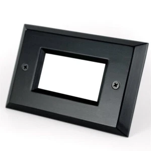 Step Cover Flat Plate, LED Step Light, Black, Vertical or Horizontal Mounting - Picture 1 of 4