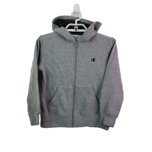 Champion Boys Size S Gray Hooded Full Zip Up Sweater Jacket - Picture 1 of 5