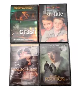 Bundle of 4 Drama DVDs: Walk the Line, Crash, Road to Perdition, Little Man Tate - Picture 1 of 8