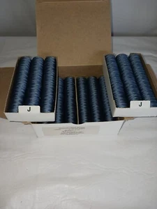Heminway & Bartlett Nylon Hembobs Shade 114 Blue Jean Blue 144 Bobbins 2 AVAILAB - Picture 1 of 7