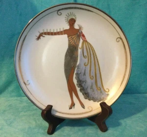 House of Erte "Diva II" Franklin Mint Limited Edition Teller Wohndeko - Bild 1 von 3