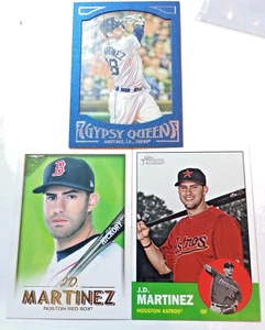 2016 Topps Gypsy Queen Blue Framed J.D. Martinez & 2012 Topps Heritage 2nd Year - Picture 1 of 13