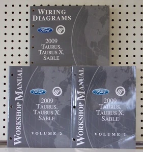 Genuine 2009 TAURUS-SABLE-TAURUS X, Paper Service Manuals with Wiring Diagrams - Bild 1 von 1