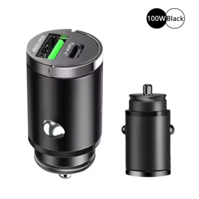 Car Charger Lighter Fast Charging for Phone 100W QC3.0 Mini PD USB Type C - Image 1 of 4