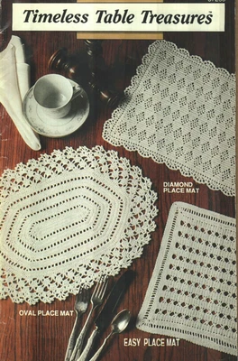 TIMELESS TABLE TREASURES PLACEMATS & TABLECLOTHS DIGEST CROCHET PATTERN BOOK - Image 1 of 2