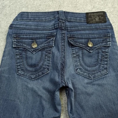 True Religion Serena Super Skinny Womens Jeans Size 29 Blue Flap Pockets 29x30 - Image 1 of 4