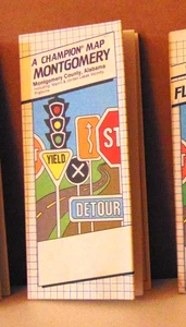 1991 Champion Straßenkarte von Montgomery, Alabama - Bild 1 von 1