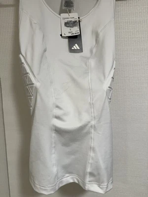 Regata Adidas Masculina Tamanho Grande Branca Acolchoada Proteção de Compressão Nova Com Etiqueta *Manchas* - Imagem 1 de 4