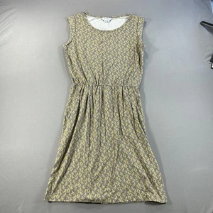 Vestido para mujer Boden Marina 6R amarillo gris mini estampado floral jersey tejido - Imagen 1 de 6