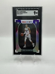 Tyrese Haliburton Rookie Silver NBA Hoops 66/199 SGC 9 - Imagen 1 de 2