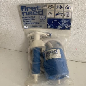 First Need Tragbarer Wasseraufbereiter Mikrofilter Filter Pumpe Reinigungssystem - Bild 1 von 7
