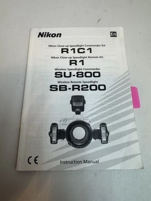 Nikon Speedlight R1C1 / R1 / SU-800 / SB-R200 Instruction / Manual / Guide - Image 1 of 2