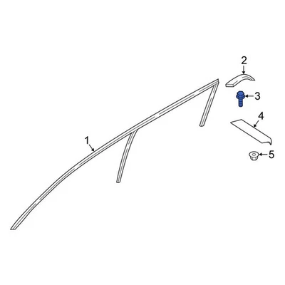 For Nissan Frontier 2005-2024 Nissan 73858AA000 Roof Drip Molding Clip - Image 1 of 4