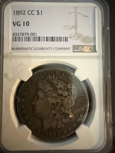 Priced To Sell 1892 Cc Ngc Vg10 - Picture 1 of 3