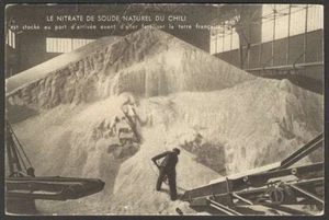 Frankreich Chile Postkarte Working Le Nitrate De Soude Naturel SEHR SELTEN & RAR - Bild 1 von 2