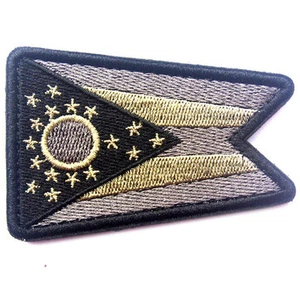 USA Ohio FLAG OH STATE FLAG U.S. ARMY 3D EMBROIDERED TACTICAL PATCH -07 - Picture 1 of 1