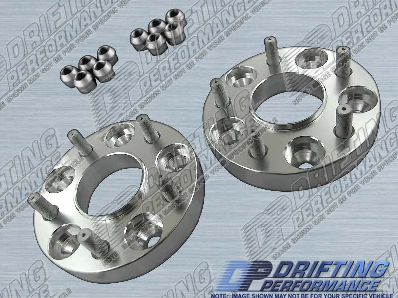 Adaptadores de rueda centrados en el cubo de 1" (25 mm) espaciadores 5x100 12x1,25 pernos 56,1 mm CB Foto 1 de 1