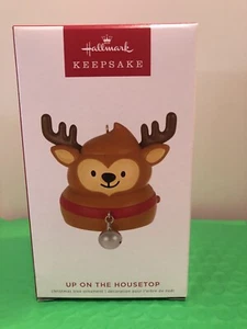 Hallmark 2022 Up on the Housetop caca de reno emoji adorno de Navidad - Imagen 1 de 4