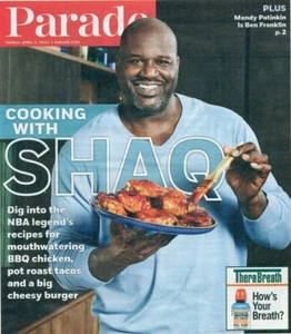 PARADE - SHAQ O'NEAL COVER - COOKING WITH SHAQ - NBA + MANDY PATINKIN - Foto 1 di 1